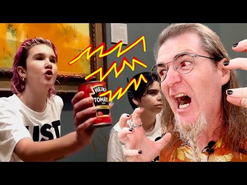 Thumbnail for ODIO hacia las ACTIVISTAS que tiraron una LATA de TOMATE en los GIRASOLES de Van Gogh