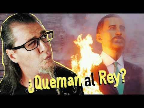 Thumbnail for Queman al Rey de España el día de la Hispanidad. El ninot de Merino y Sierra.