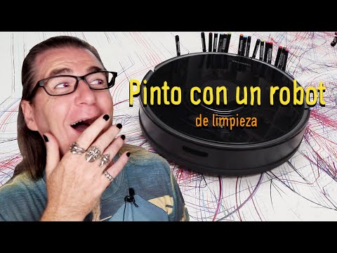 Thumbnail for Pinto con un robot de limpieza y pasa esto. ¿Hacen arte los robots?