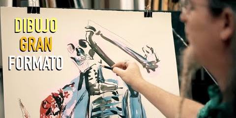 Thumbnail for DIBUJANDO EN MI ESTUDIO CON TINTA, LEJÍA, ANILINAS Y CRETAS. ANTONIO GARCÍA VILLARÁN ASMR