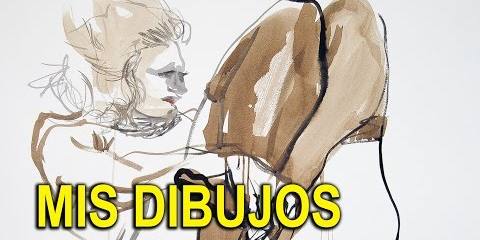 Thumbnail for MIS DIBUJOS. Desnudos del natural con tintas, anilinas y ceras.
