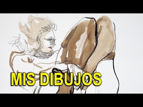 Thumbnail for MIS DIBUJOS. Desnudos del natural con tintas, anilinas y ceras.