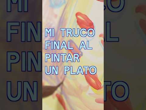 Thumbnail for Mi truco final al pintar un plato. 80 platos vendidos. Certificado de autenticidad y envío es gratis