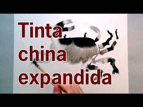 Thumbnail for Cangrejo con agua y Tinta China. Arte y Creatividad. Dibujo y Pintura.