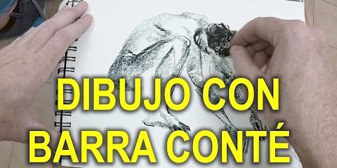 Thumbnail for DIBUJO DE DESNUDO FEMENINO CON BARRA CONTÉ.